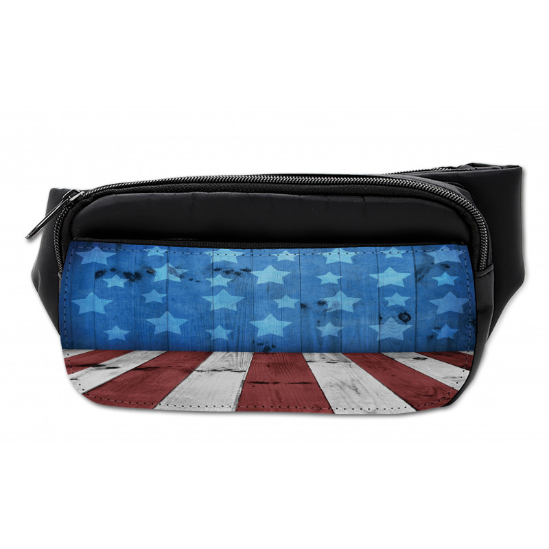 Grunge Stars Stripes Bumbag