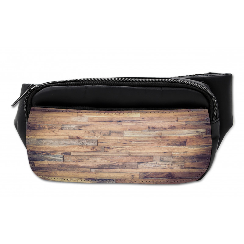 Earthy Toned Planks Bumbag