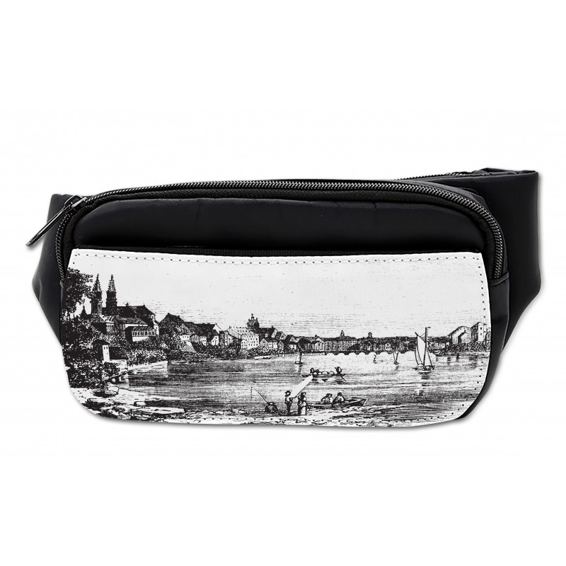 Vintage Cityscape of Istria Bumbag