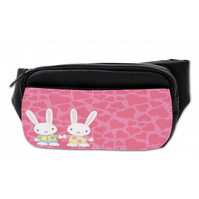 Couple Bunnies in Romance Bumbag