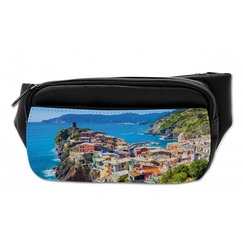 Italy Houses Cliff and Sea Bumbag