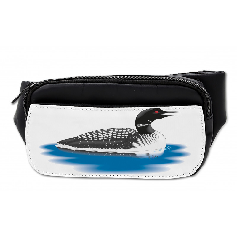 Aquatic Bird Graphical Spots Bumbag