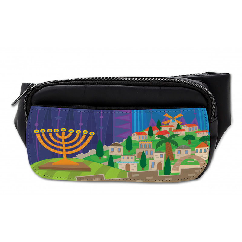 Hanukkah Night Menorah Bumbag