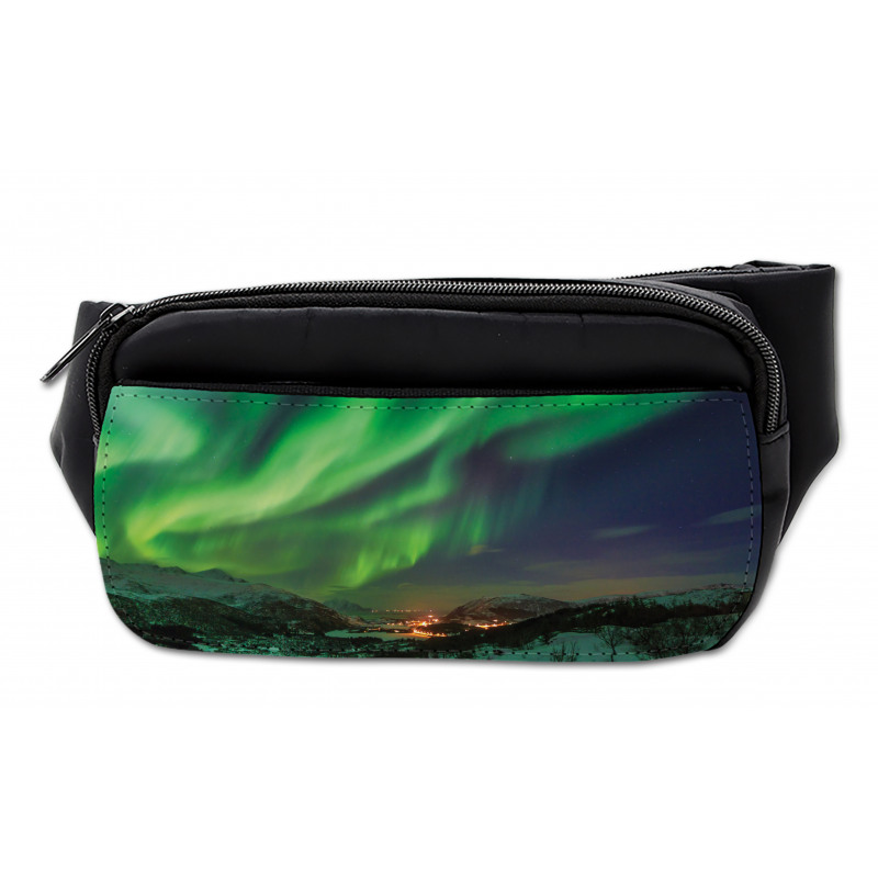 Aurora Borealis Green Tones Bumbag