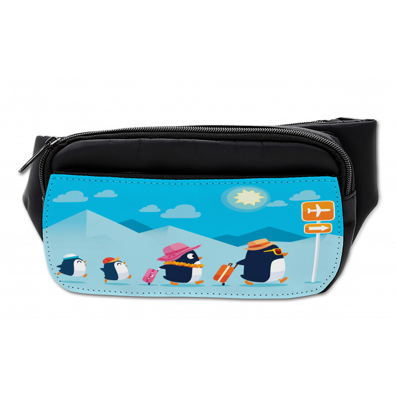 Funny Penguin Family Trip Bumbag