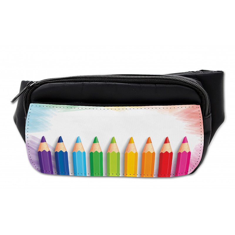 Realistic Colorful Pencils Bumbag