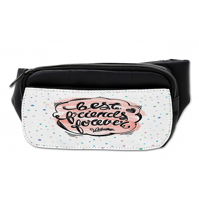 Vintage Wording Dots Bumbag