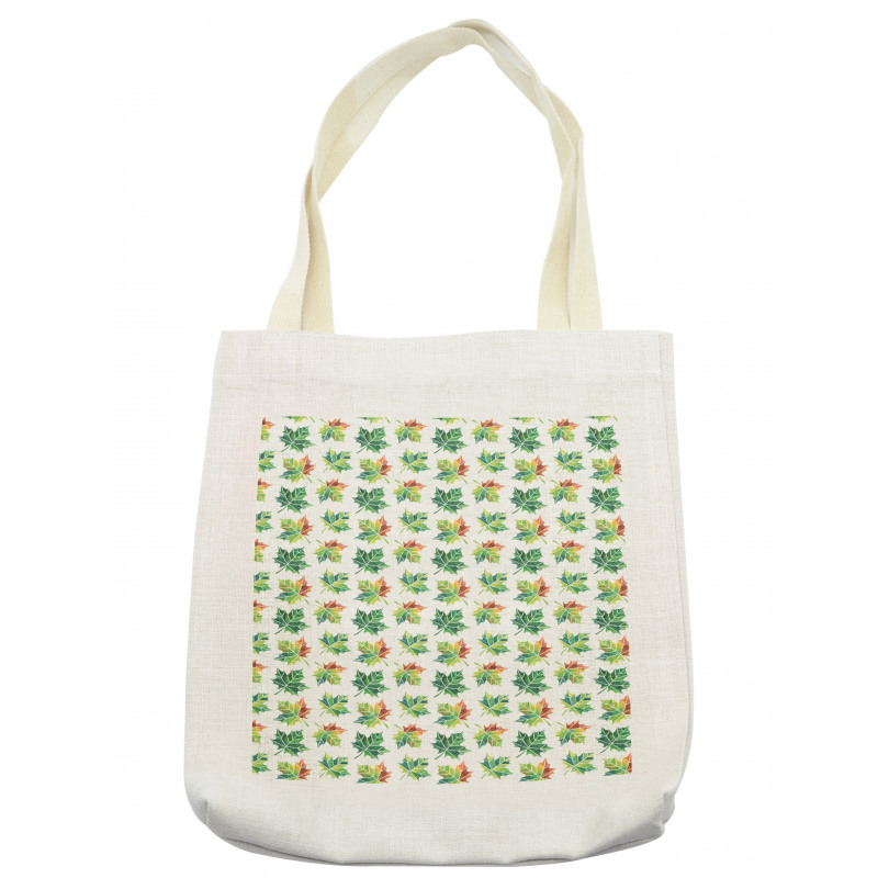 Natural Maple Leafs Art Tote Bag