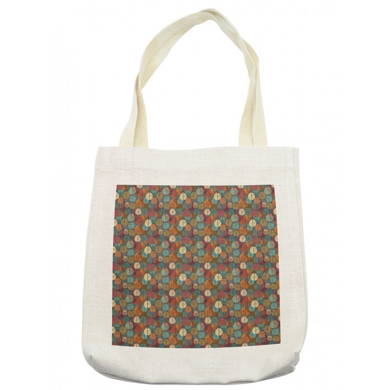 Colorful Round Leafs Tote Bag