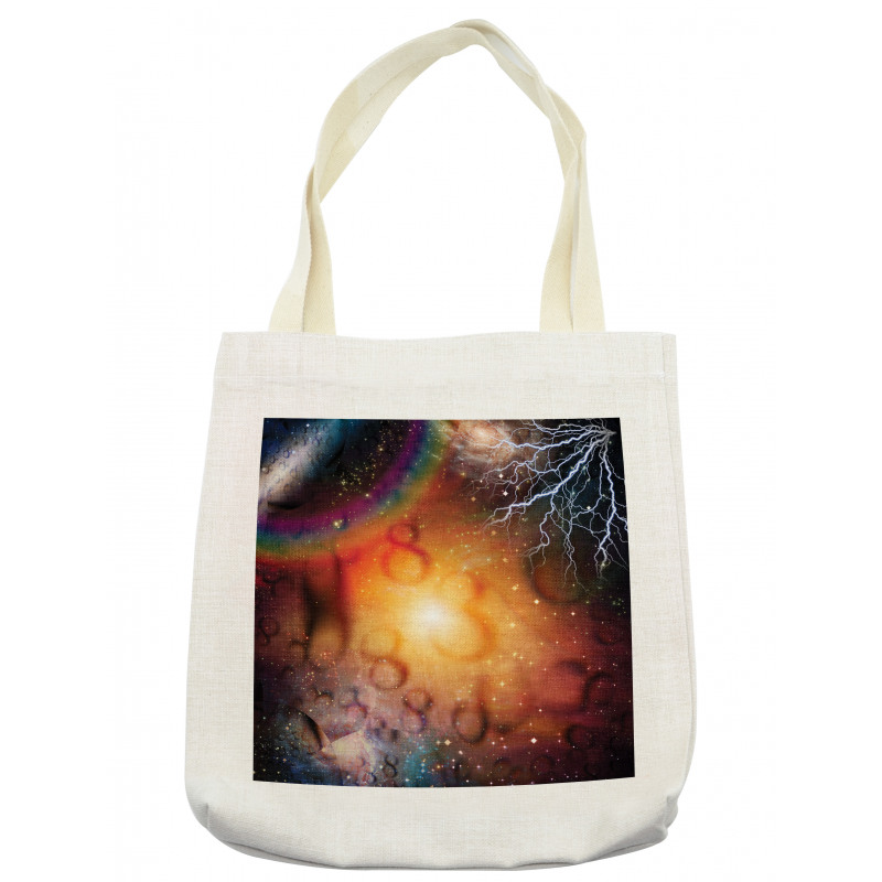 Universe and Electricity Tote Bag