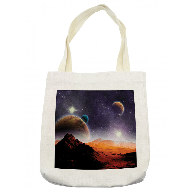 Solar Sky Orbit Comet Tote Bag