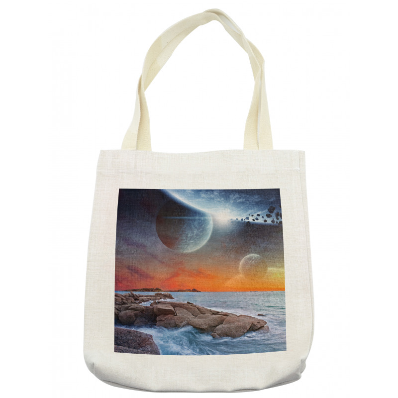 Planet Landscape View Tote Bag