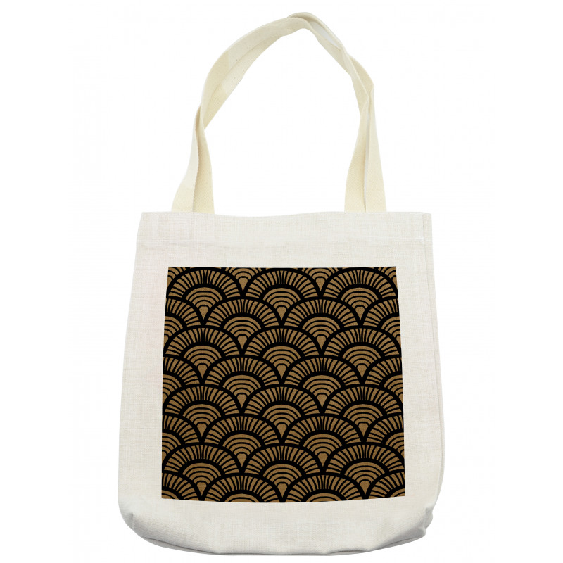 Retro Art Deco Seashells Tote Bag