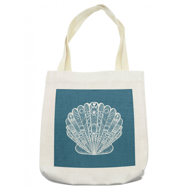 Zentangle Look Sea Shell Tote Bag