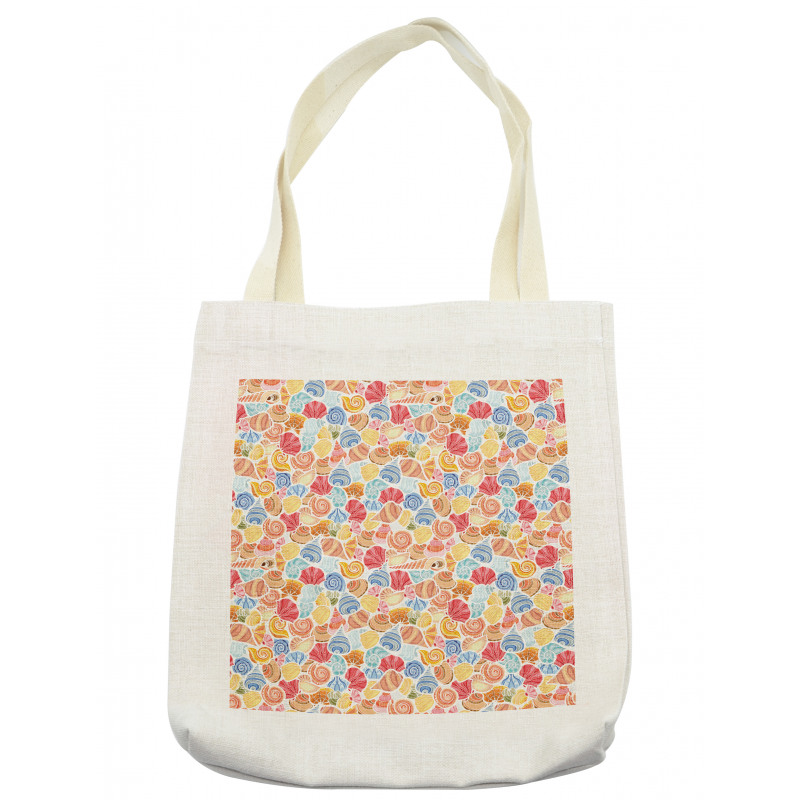 Colorful Sea Life Shells Tote Bag