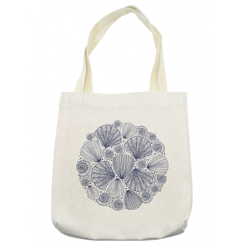 Snail and Sea Shells Art Tote Bag