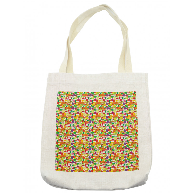 Smile Kawaii Foods Tote Bag