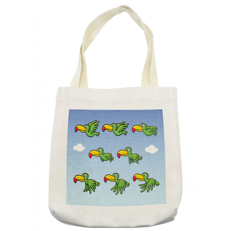 Animated Game Bird Toucan Tote Bag