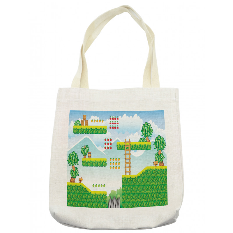 Exotic Tile Game Platform Tote Bag