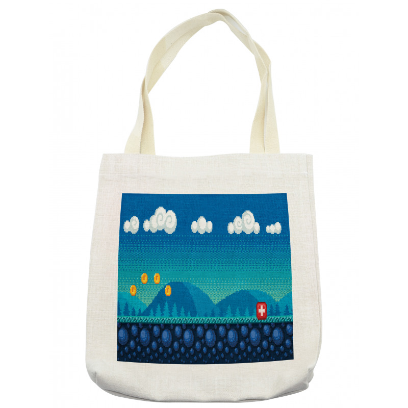 8-Bit Inspired Game Platform Tote Bag