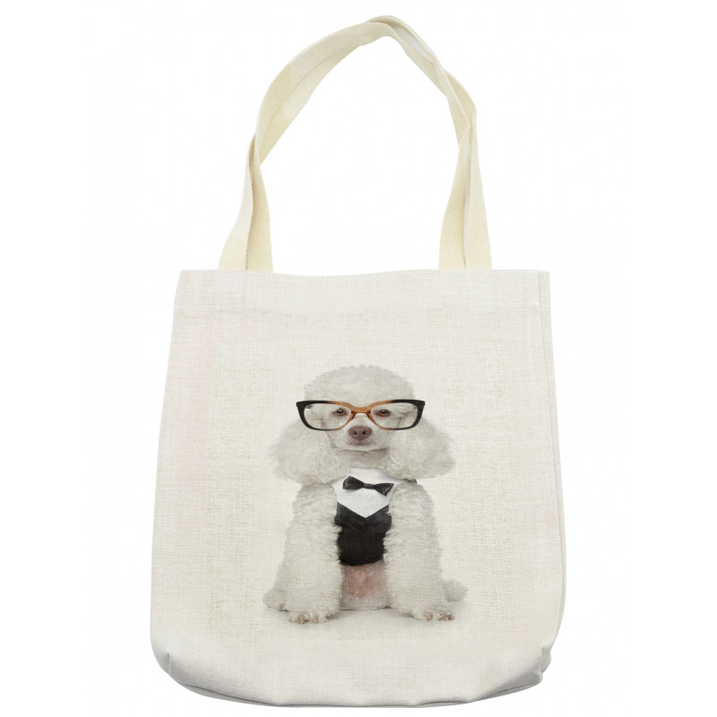 Groomed Doggie in Tuxedo Tote Bag