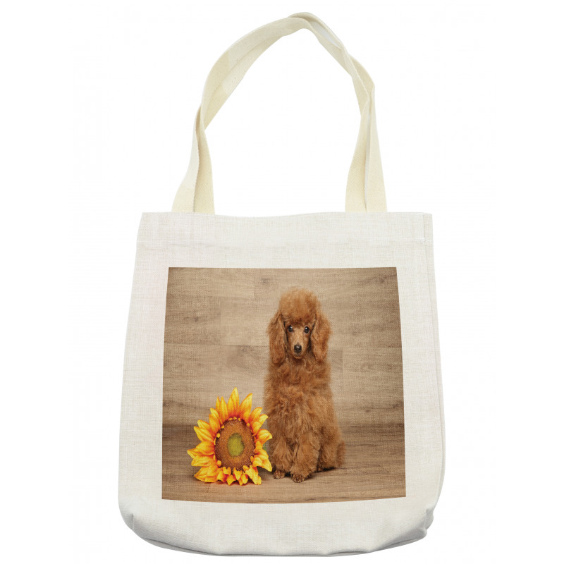 Sunflower on Wooden Backdrop Tote Bag