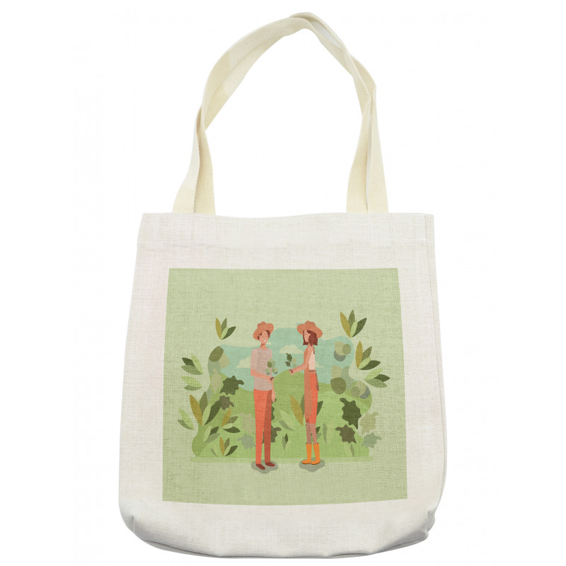 Couple Planting Tote Bag