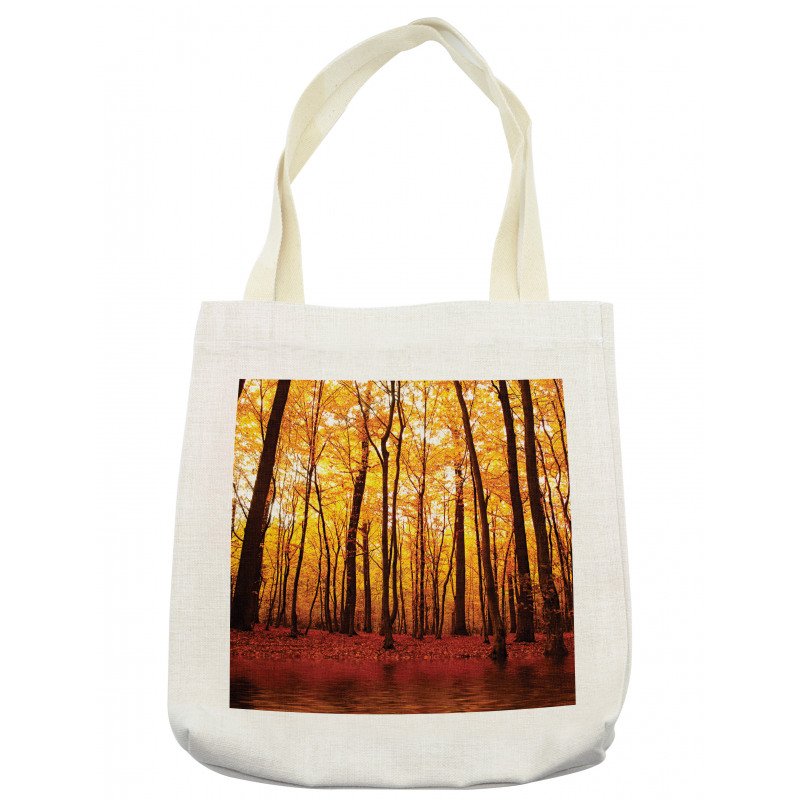 Autumn Forest Trees Tote Bag
