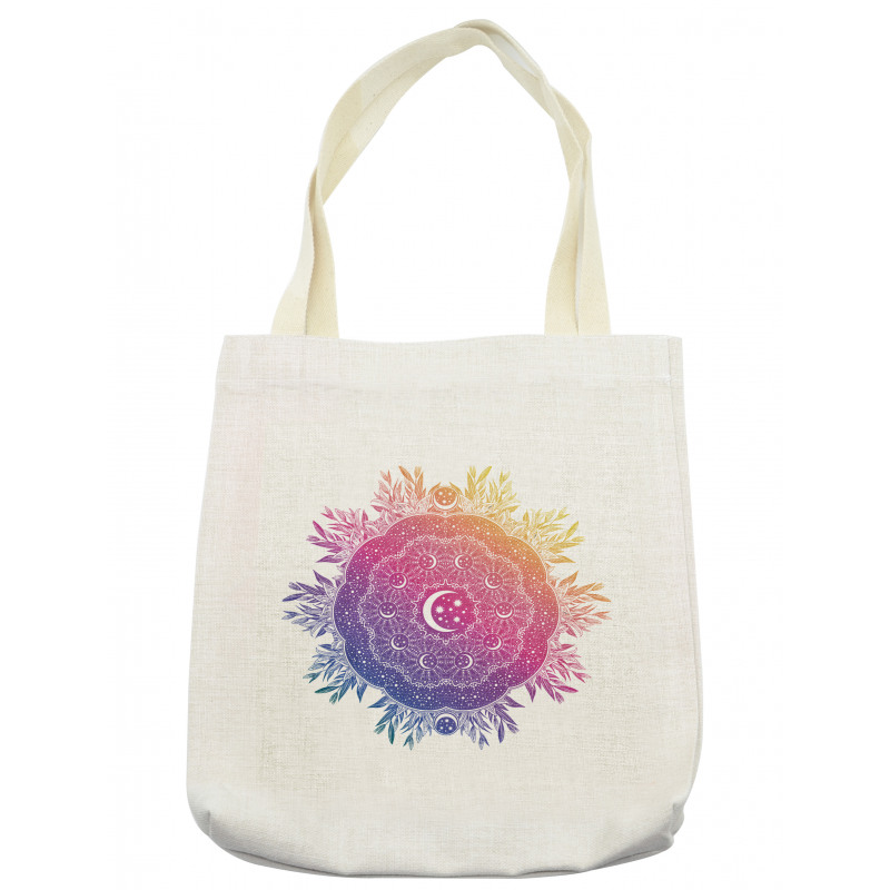 Ornate Space Moon Tote Bag