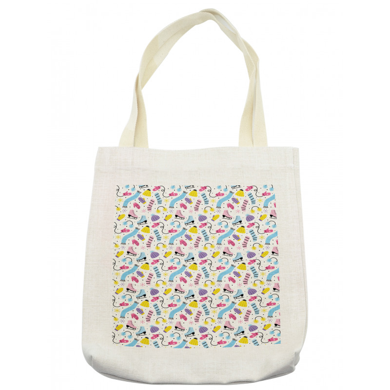 Colorful Winter Clothes Tote Bag