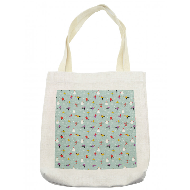 Colorful Human on Ice Tote Bag