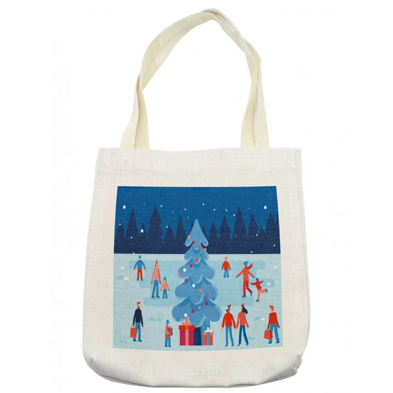 Christmas Scene Night Tote Bag