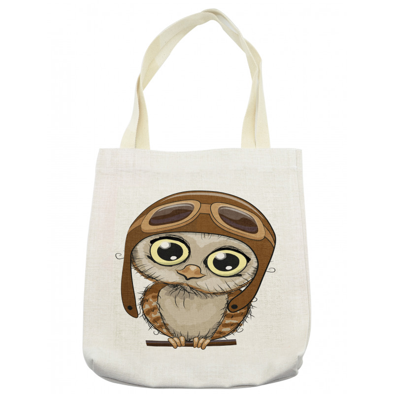 Pilot Hat Big Eyes Comic Tote Bag