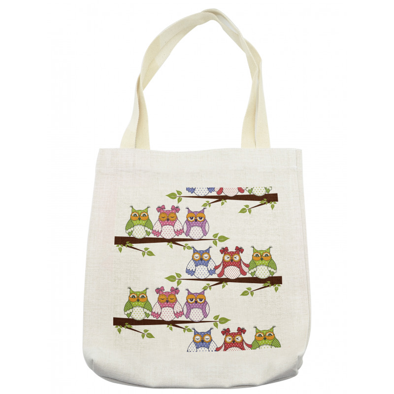 Birds on Tree Branches Tote Bag