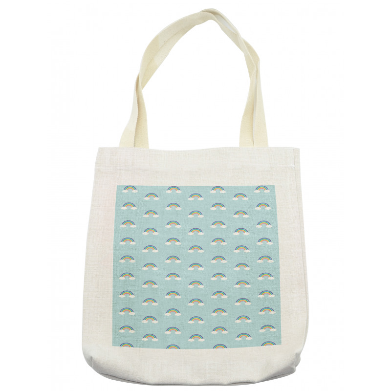 Simplistic Nursery Clouds Tote Bag