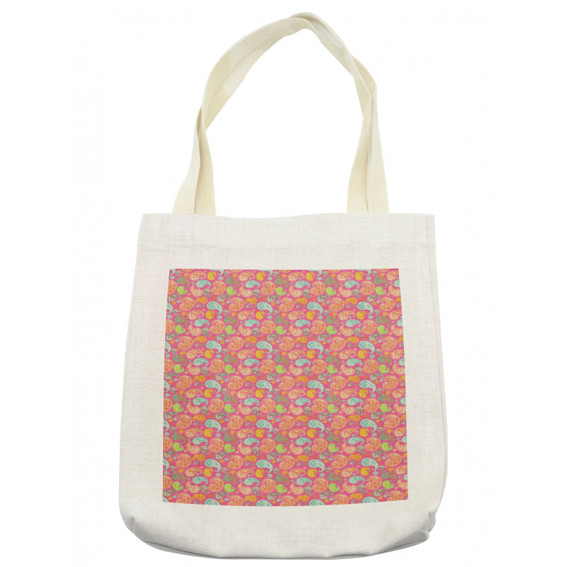 Colorful Eastern Floral Tote Bag