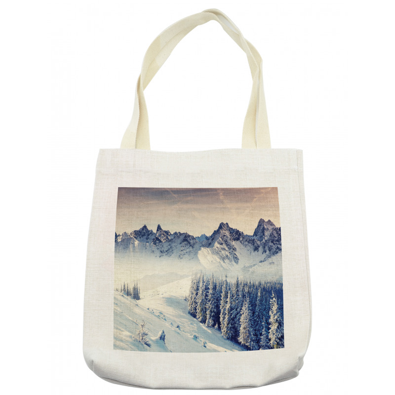 Snowy Winter View Tote Bag