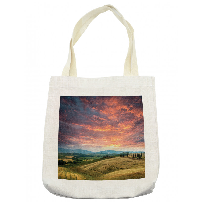 Tuscany Cypress Trees Tote Bag