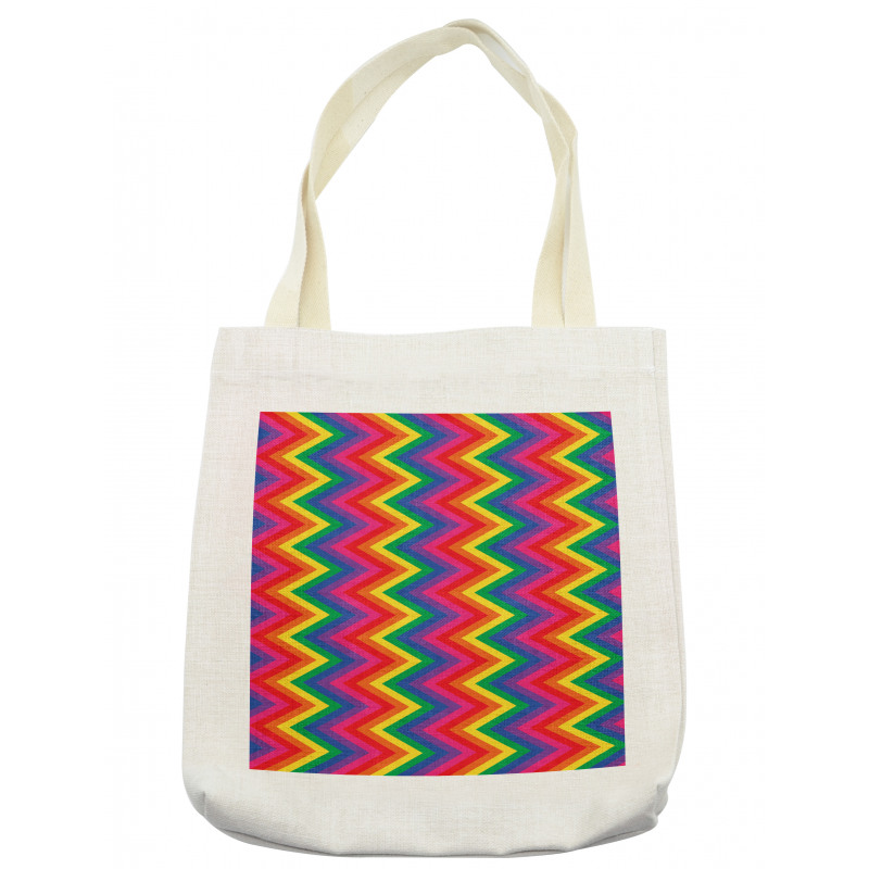 Zig Zag Chevron Shape Tote Bag