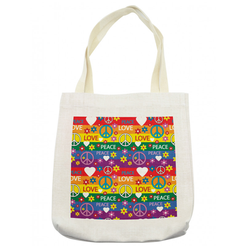 Heart Peace Tote Bag