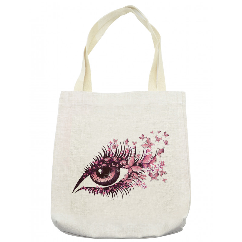 Fairy Woman Eyelashes Tote Bag