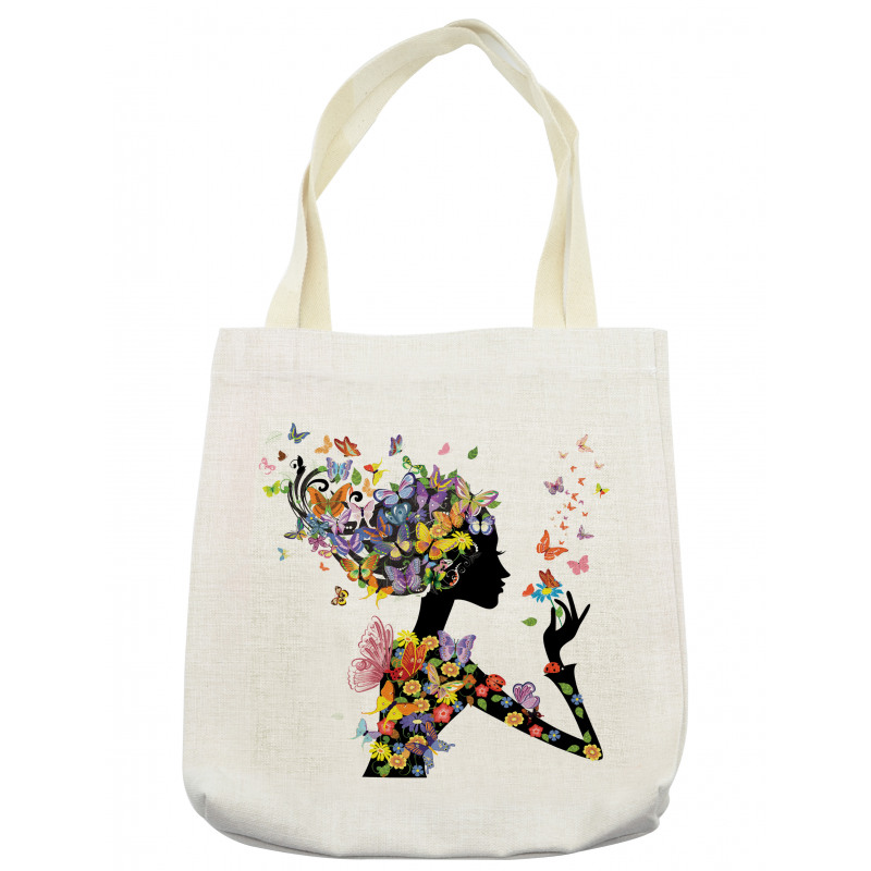 Flowers with Butterfly Tote Bag