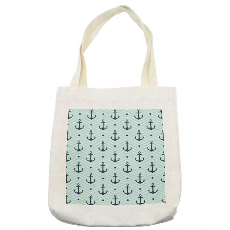 Zigzag Chevron Anchors Tote Bag