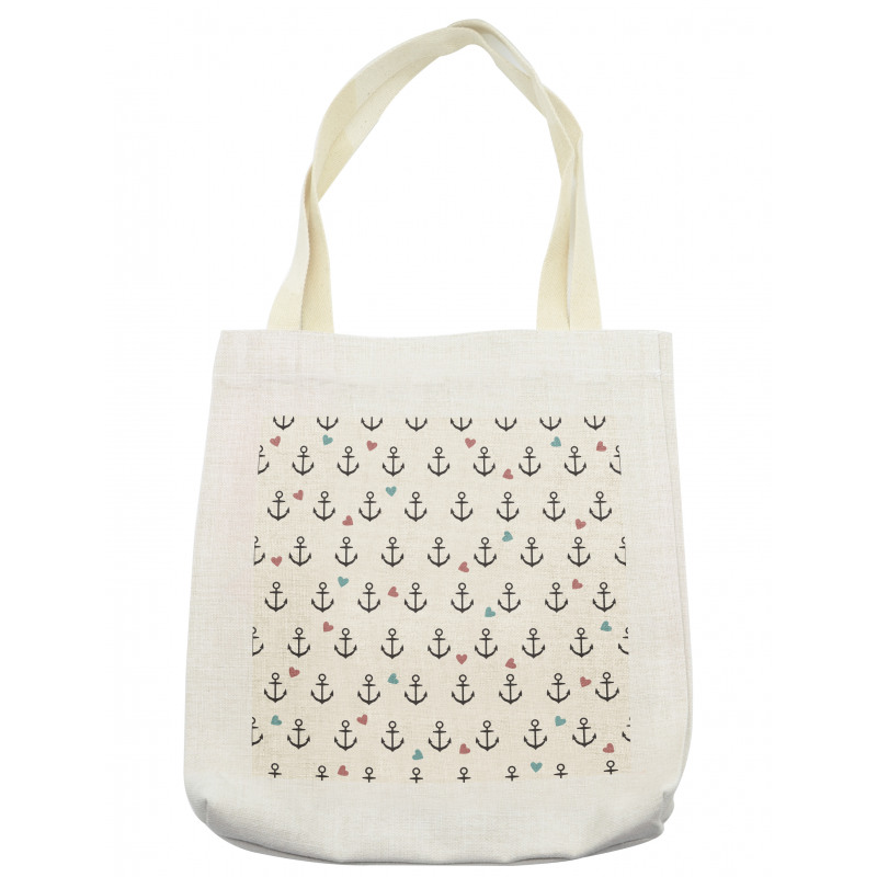 Hearts Sailor Holiday Tote Bag