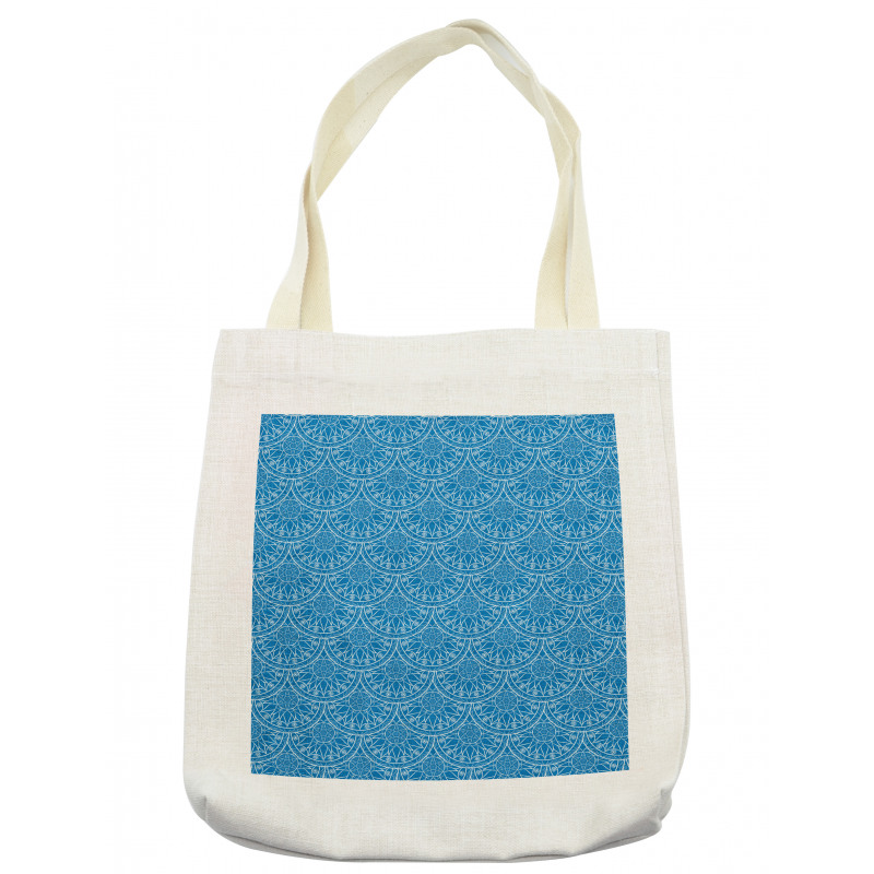 Monochrome Floral Art Tote Bag