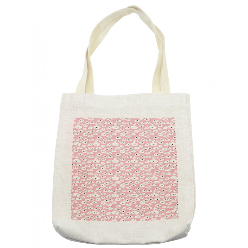 Fluffy Cumulus Cartoon Art Tote Bag