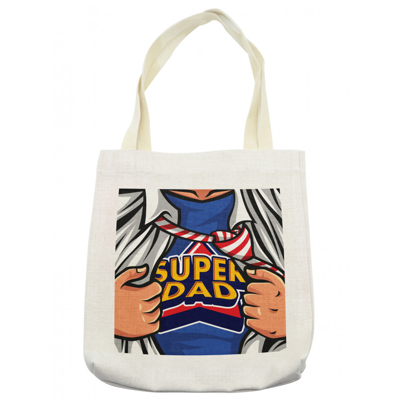 Fun Super Dad T-shirt Tote Bag