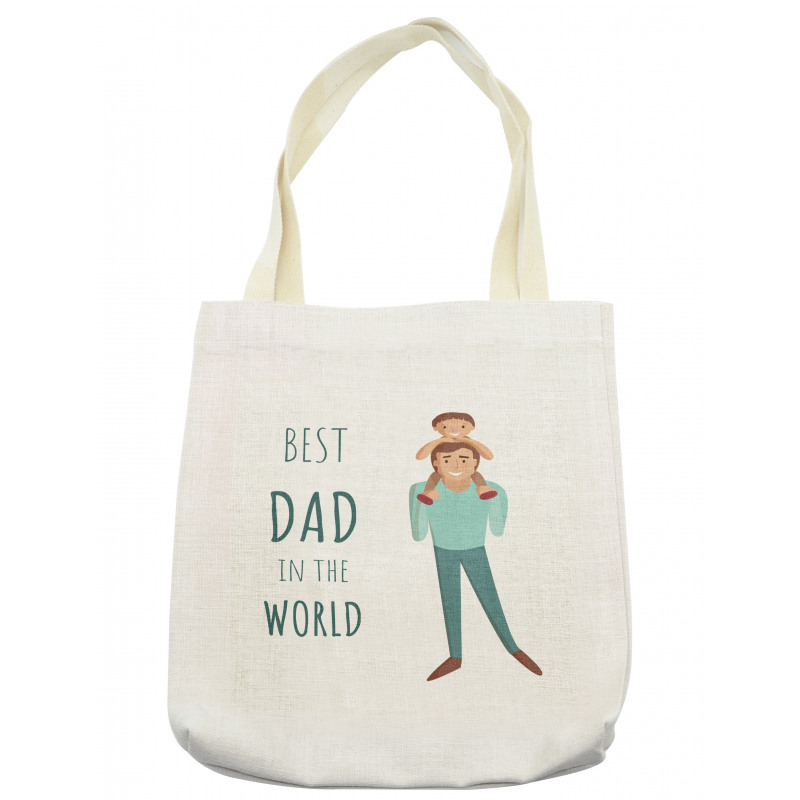 Man Carrying His Child Tote Bag