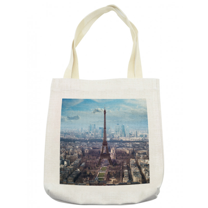 View of Eiffel Tower Tote Bag