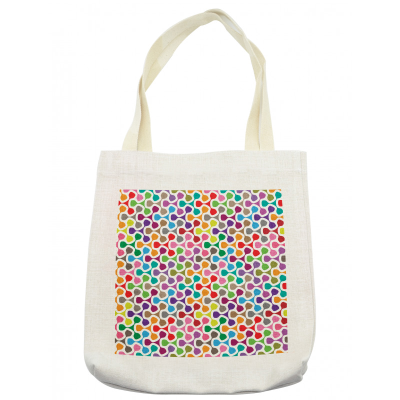 Colorful Curve Pattern Tote Bag